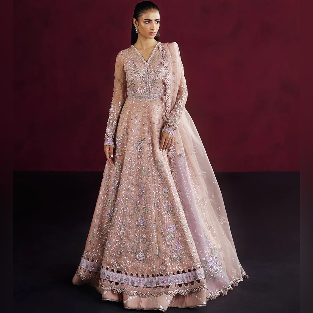 Elegant Embellished Pink Dress